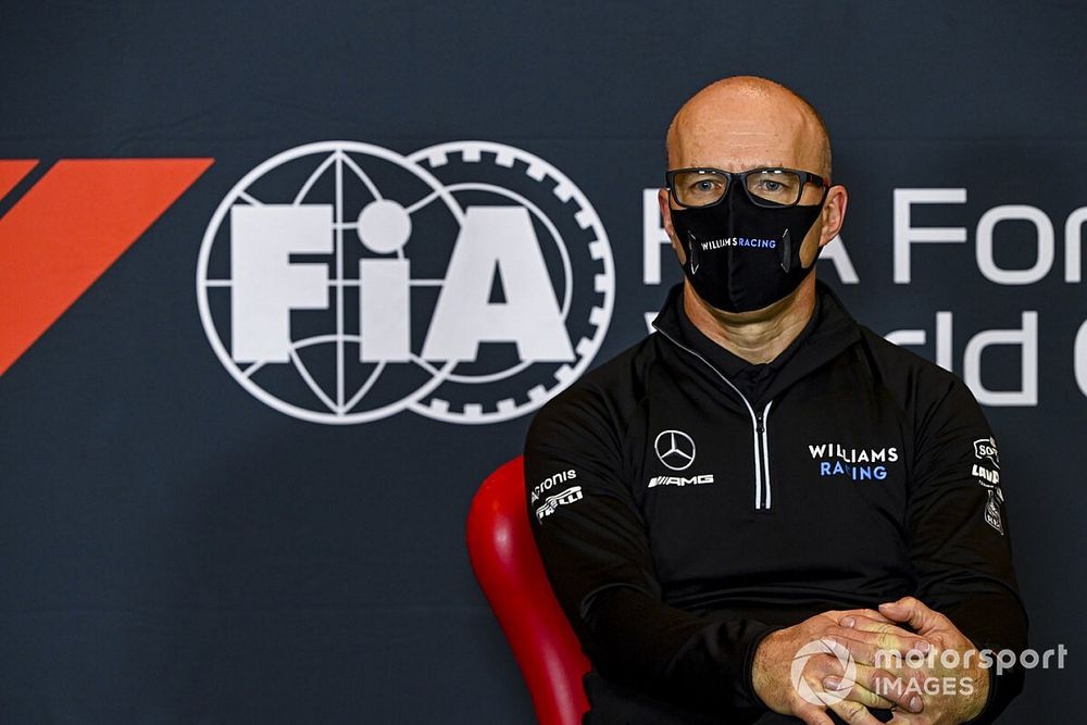 Simon Roberts, Acting Team Principal, Williams Racing in a Press Conference