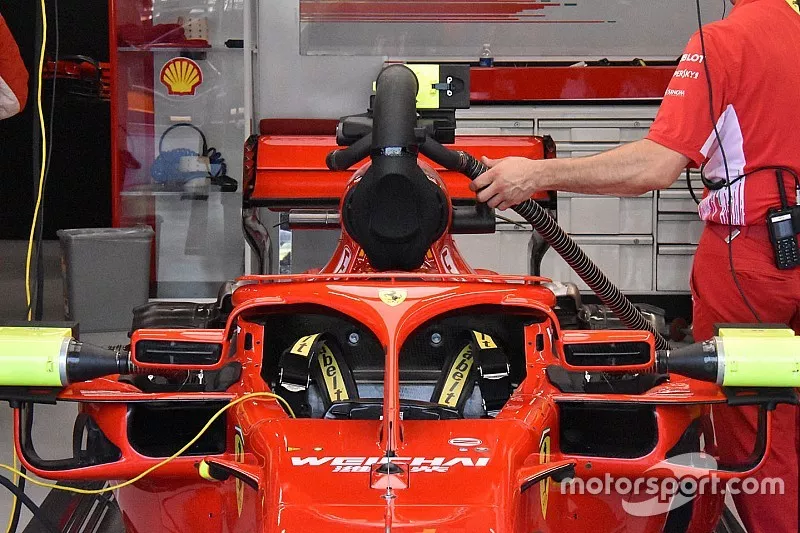 Vue d&eacute;taill&eacute;e du syst&egrave;me de refroidissement de Ferrari 