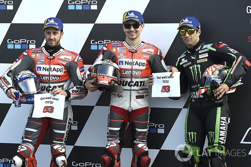 Parrilla de salida del GP británico de MotoGP