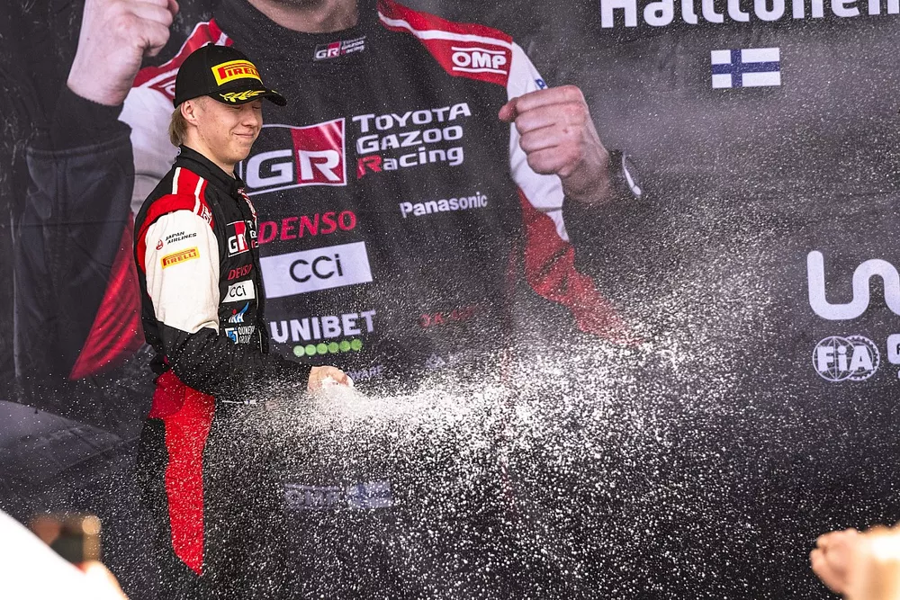 Podium: Kalle Rovanper&auml;, Jonne Halttunen, Toyota Gazoo Racing WRT Toyota GR Yaris Rally1