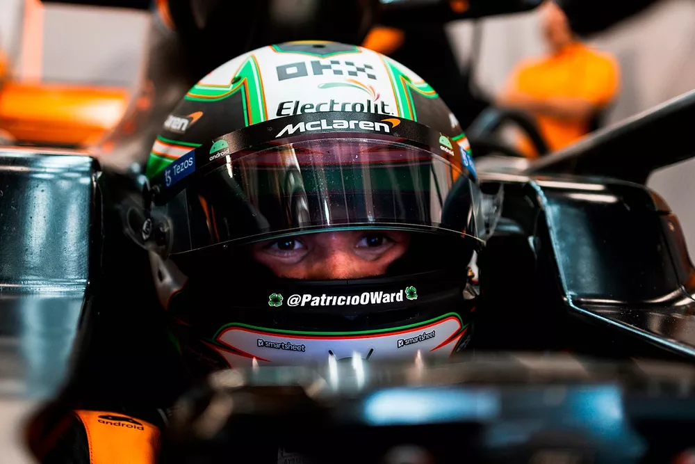 Test Patricio O'Ward, McLaren MCL35M-8