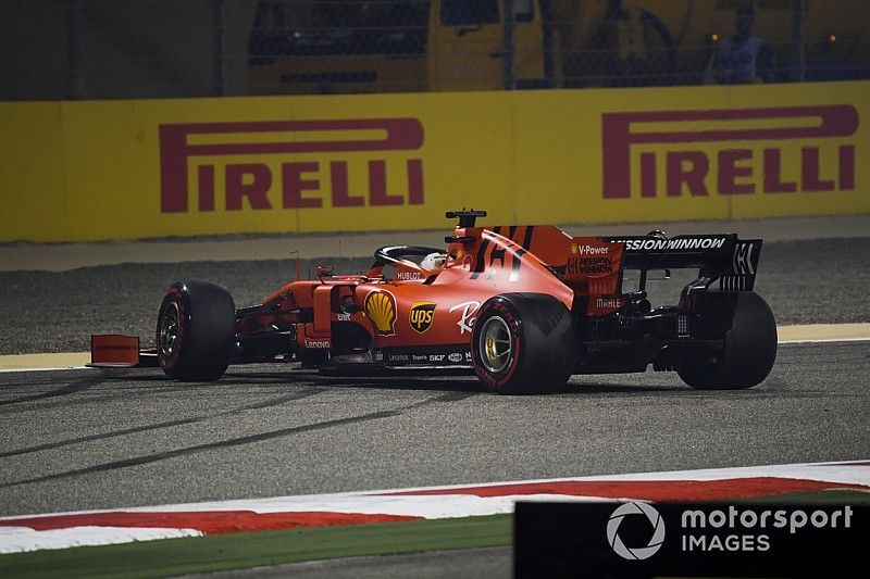 Trompo de Sebastian Vettel, Ferrari SF90