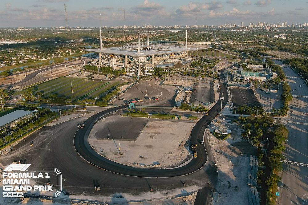 Miami track work in progress