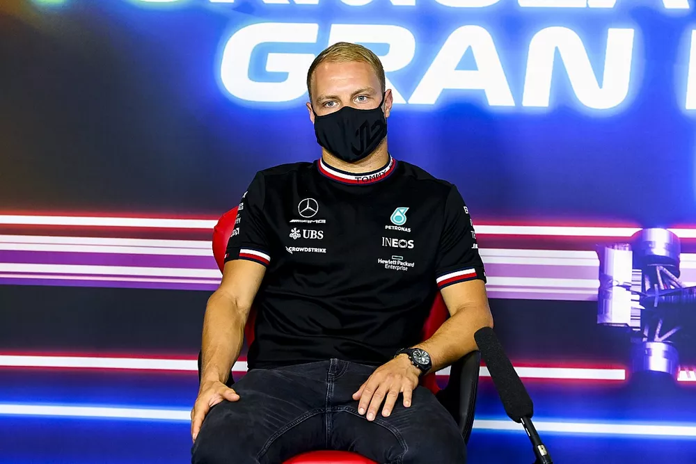 Valtteri Bottas, Mercedes in the Press Conference 