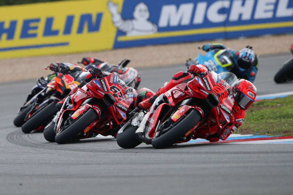 A racing driver focused on victory