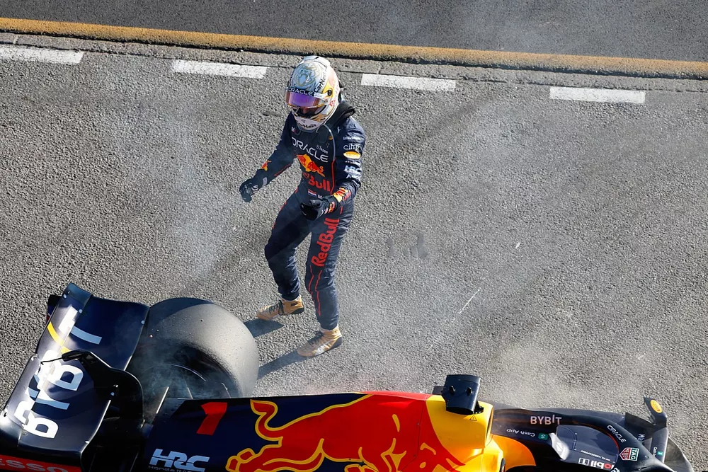 Max Verstappen, Red Bull Racing, abandonne la course