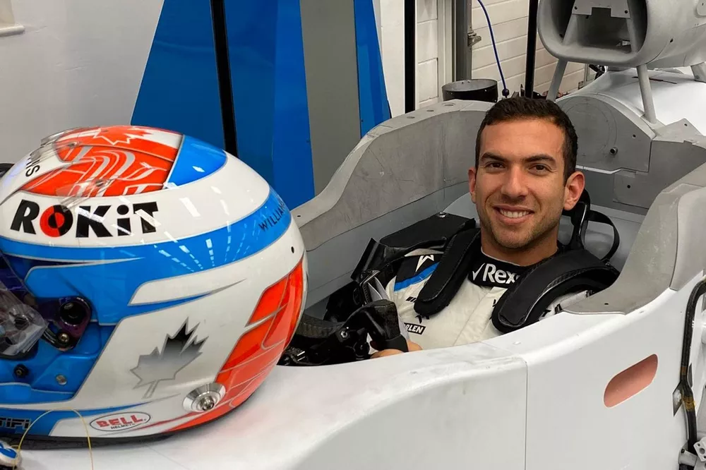 Nicholas Latifi, Williams FW43 preparaci&oacute;n de asiento