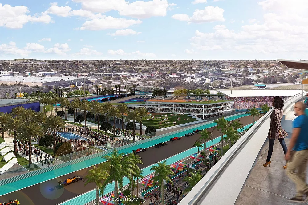 Illustraties circuit Miami 