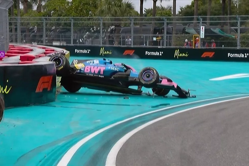 El accidente de Pierre Gasly en Miami