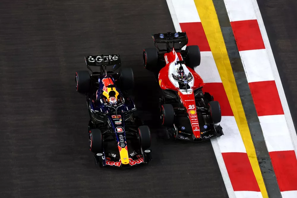 Charles Leclerc, Ferrari, Max Verstappen, Red Bull Racing