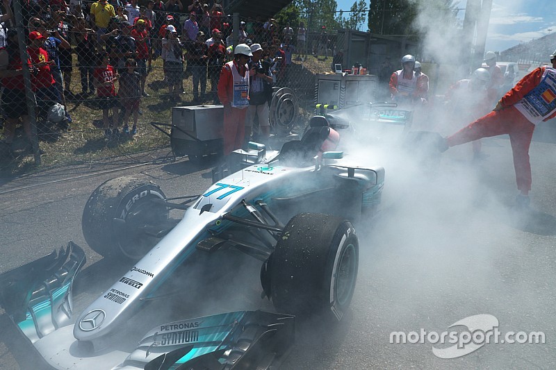 Mercedes a décelé un problème inédit sur le moteur de Bottas