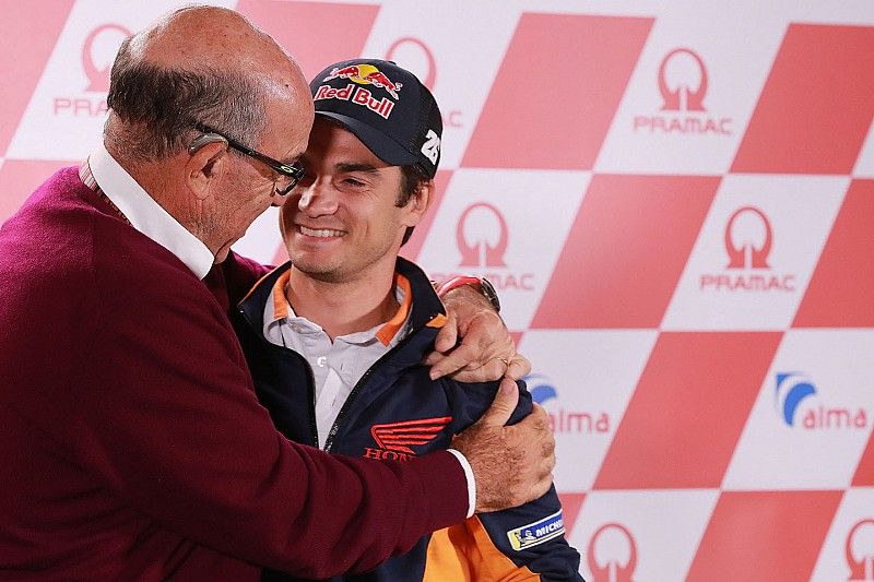 Carmelo Ezpeleta, CEO Dorna Sports, Dani Pedrosa, Repsol Honda Team