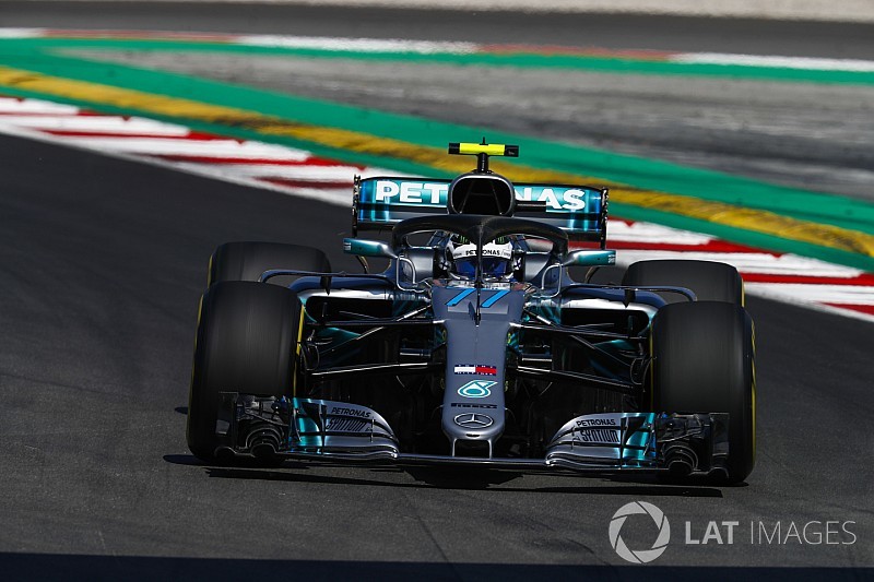 スペインFP1:ボッタスが首位でメルセデス1-2。注目のクビサ19番手