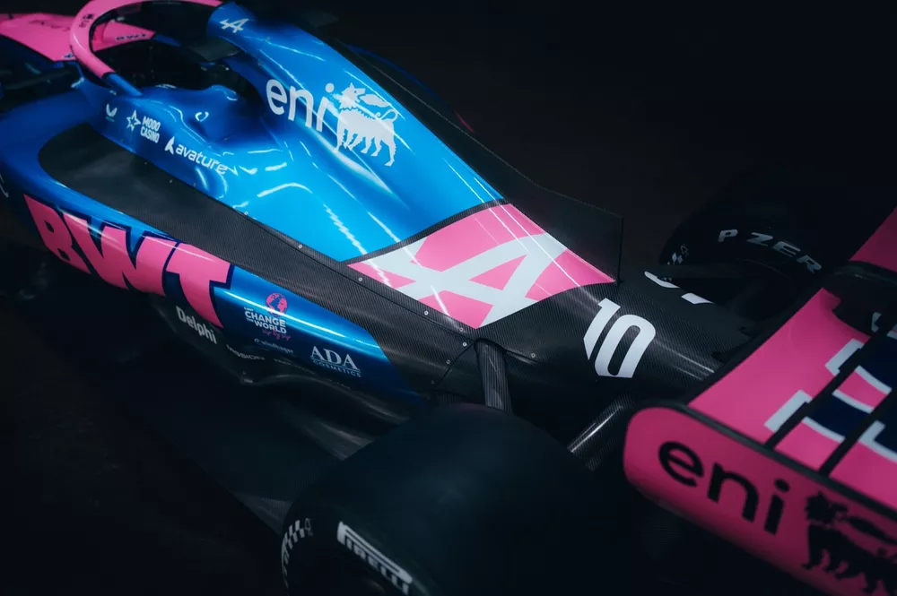 Decoraci&oacute;n de Alpine para la F1 2026 
