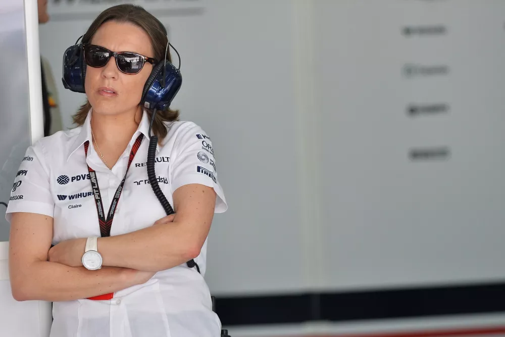 Claire Williams, Williams Deputy Team Principal and Frank Williams, Williams Team Owner