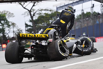 Il botto di Hulkenberg: "Il fondo ha strisciato sul cordolo e ho fatto il passeggero!