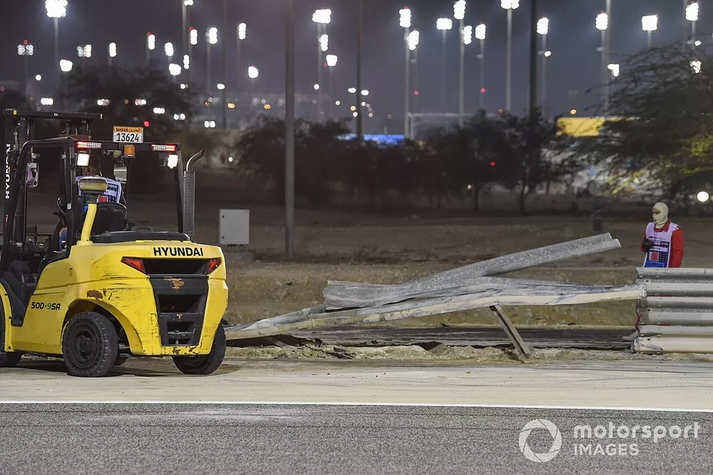 Crash van Romain Grosjean, Haas