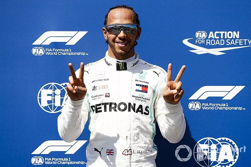 Pole pozisyonu galibi Lewis Hamilton, Mercedes AMG F1
