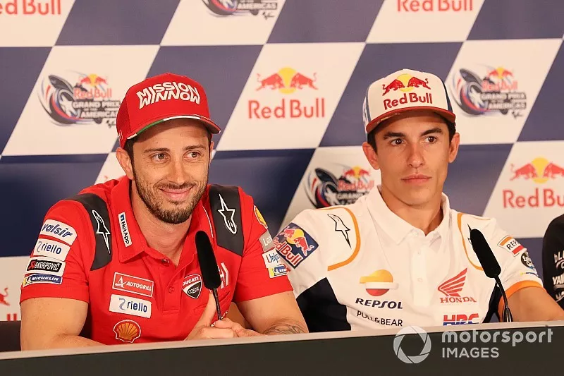 Andrea Dovizioso, Ducati Team, Marc Marquez, Repsol Honda Team