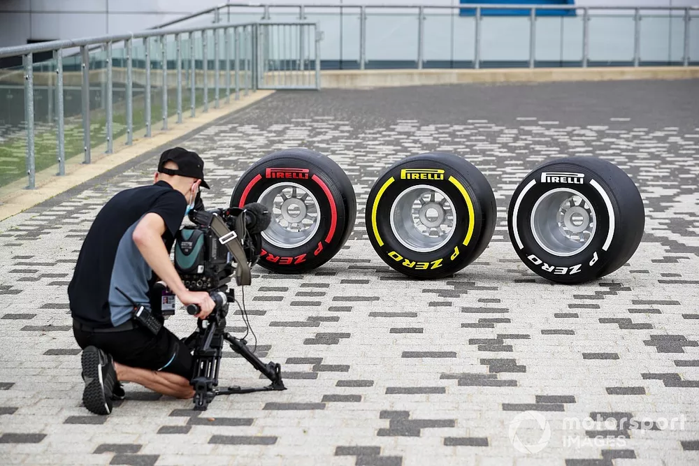Cameraman filming Pirelli Tyres