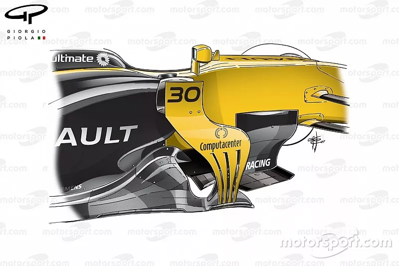 Renault R.S.17 barge boards detailed