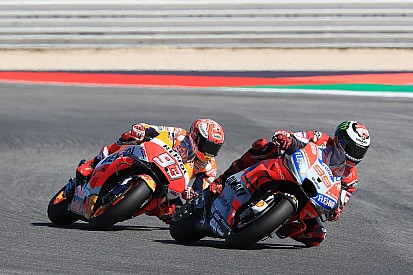 Ducati dominan, Marquez susah payah imbangi Lorenzo