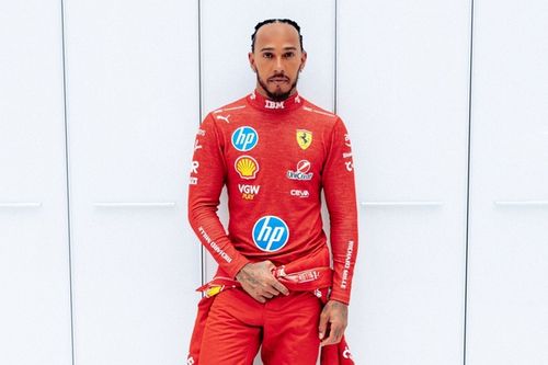 La reacción de Wolff al ver a Hamilton con los colores de Ferrari