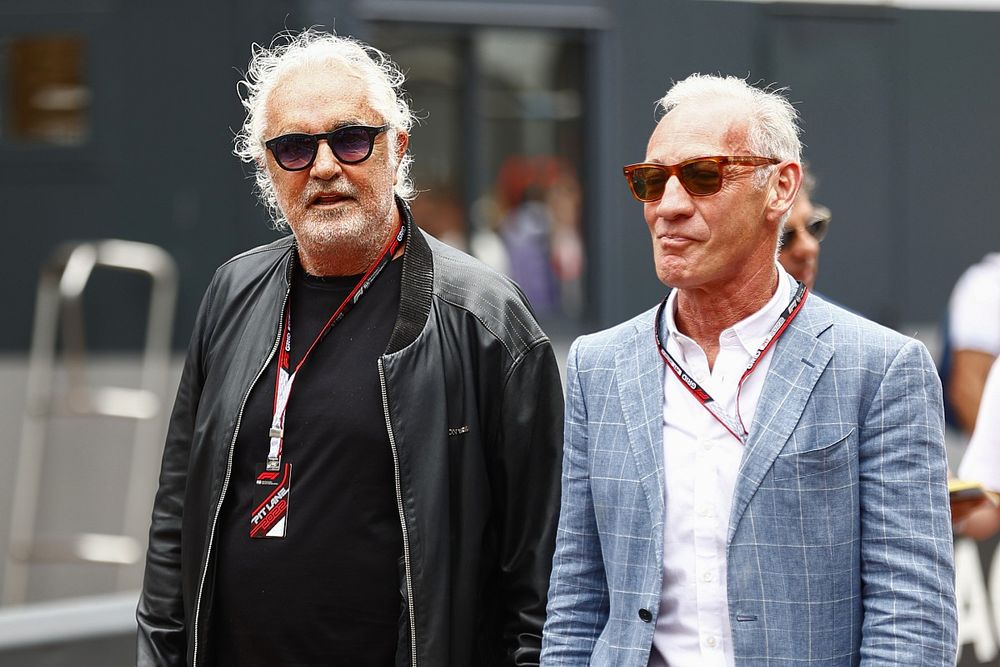 Flavio Briatore with Greg Maffei, CEO, Liberty Media Corporation