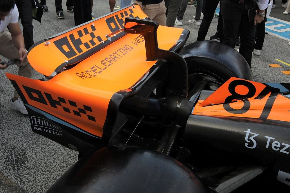 Detalle técnico del McLaren MCL60