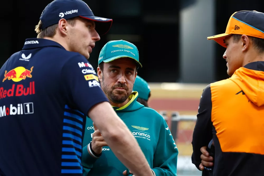 Max Verstappen, Red Bull Racing, Fernando Alonso, Aston Martin F1 Team, Lando Norris, McLaren F1 Team,