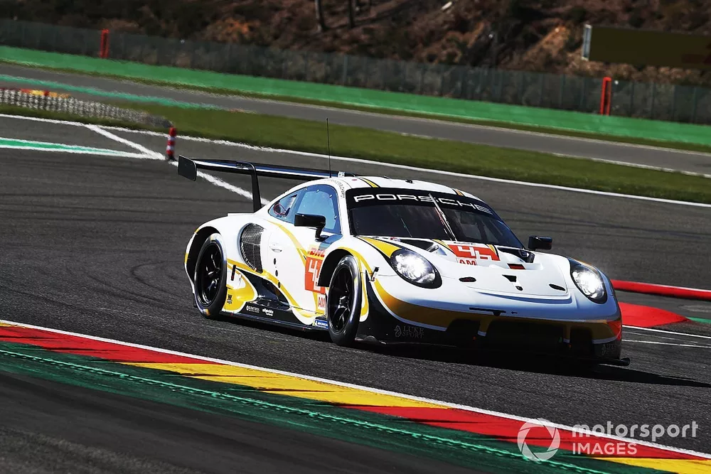 #46 Team Project 1 Porsche 911 RSR - 19: Dennis Olsen, Anders Buchardt, Axcil Jeffries