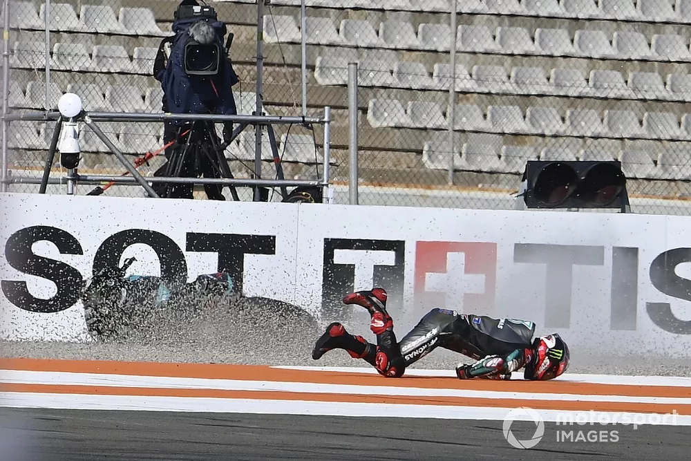 Fabio Quartararo, Petronas Yamaha SRT crash