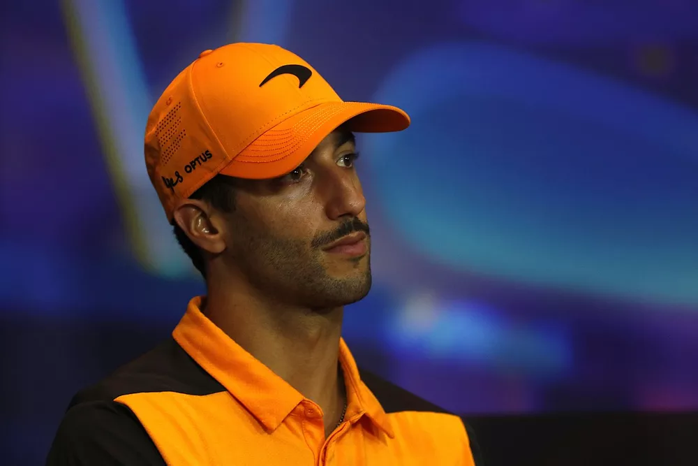 Daniel Ricciardo, McLaren, en conférence de presse
