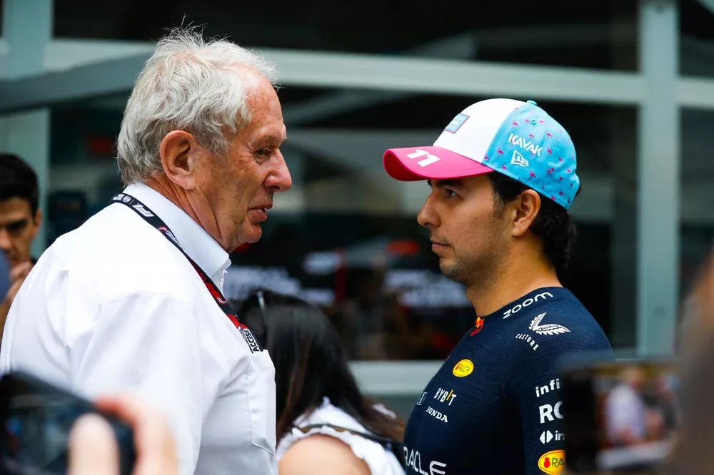 Helmut Marko, Consultor, Red Bull Racing y Sergio P&eacute;rez, Red Bull Racing 
