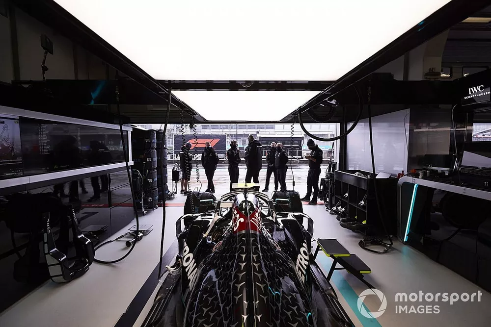 El coche de Valtteri Bottas, Mercedes F1 W11