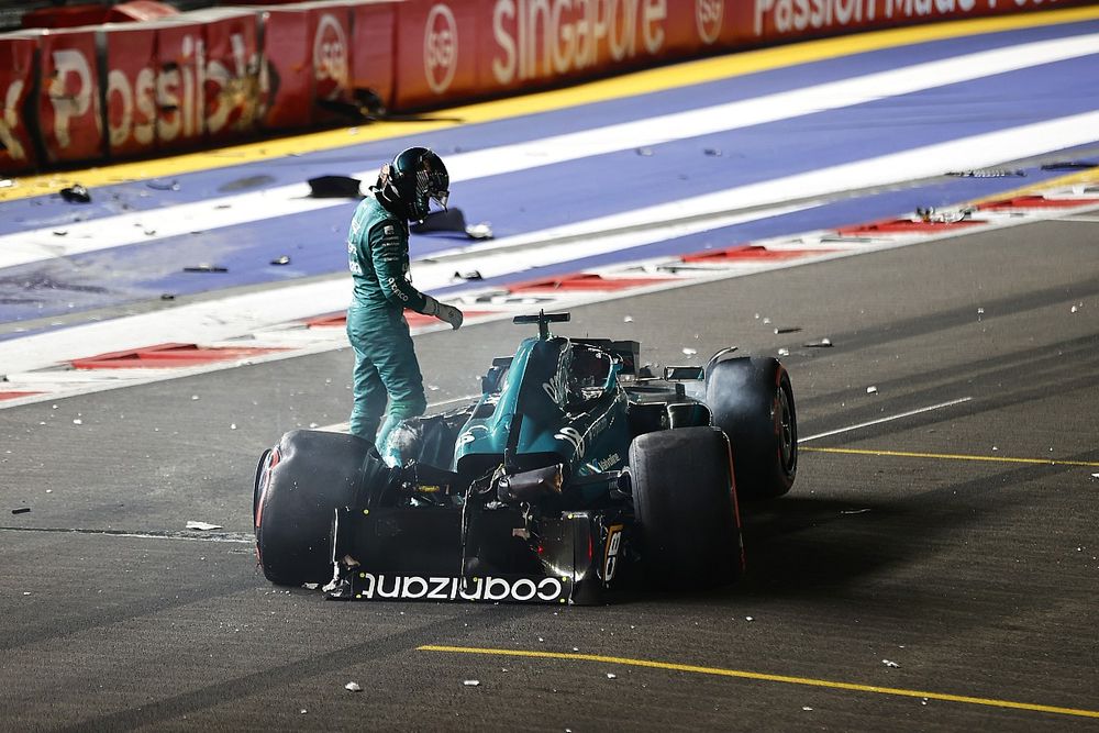 Stroll Weighbridge, dirty air led to Singapore F1 qualifying crash