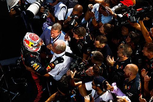 Verstappen celebra el r&eacute;cord de Red Bull de victorias consecutivas