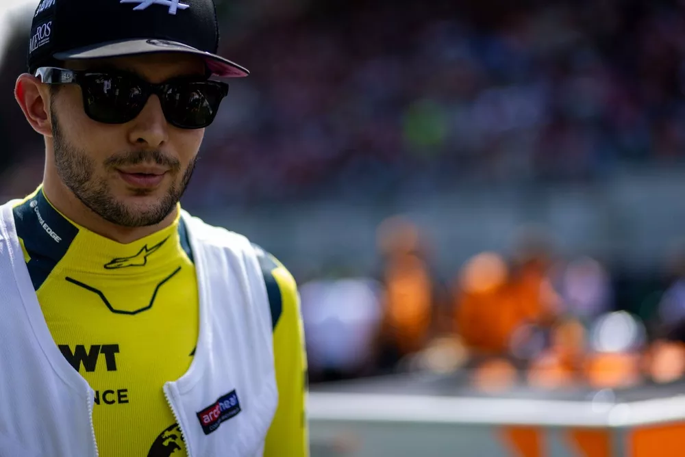Esteban Ocon, Alpine F1 Team, en la parrilla