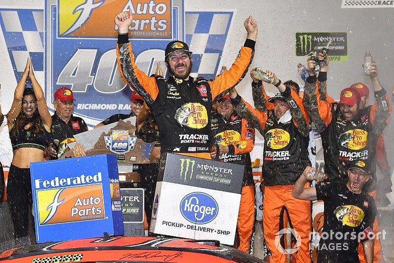 Race Winner  Martin Truex Jr., Joe Gibbs Racing, Toyota Camry