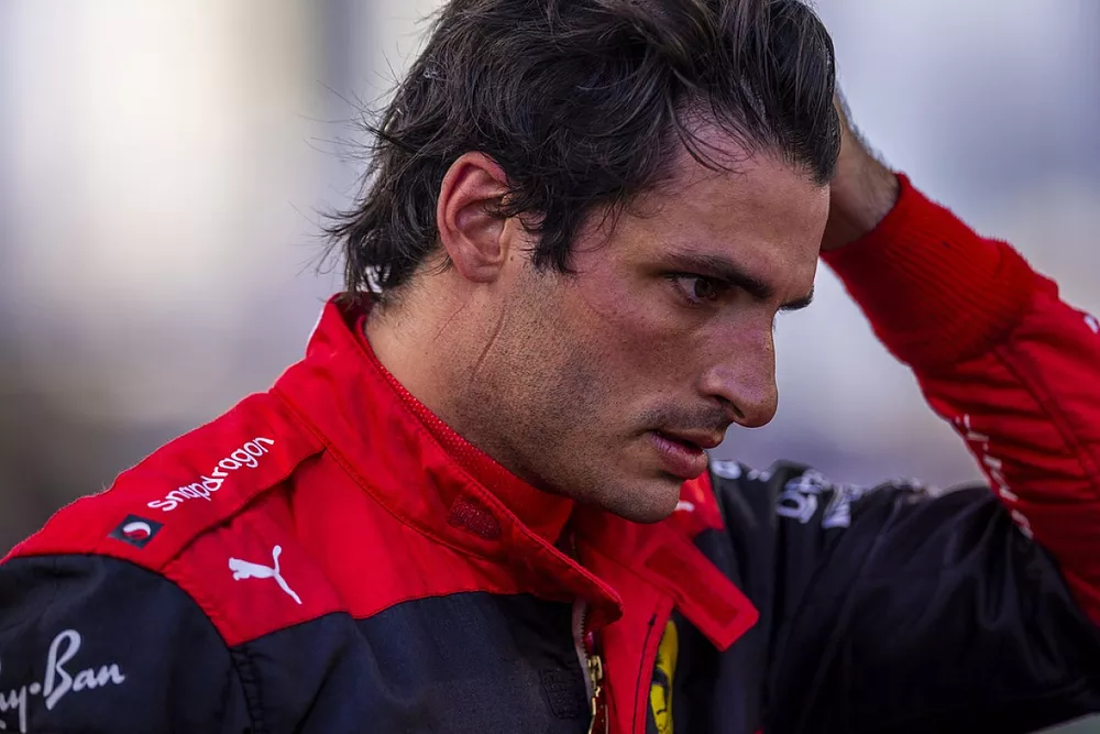Carlos Sainz, Ferrari, na de sprintrace 