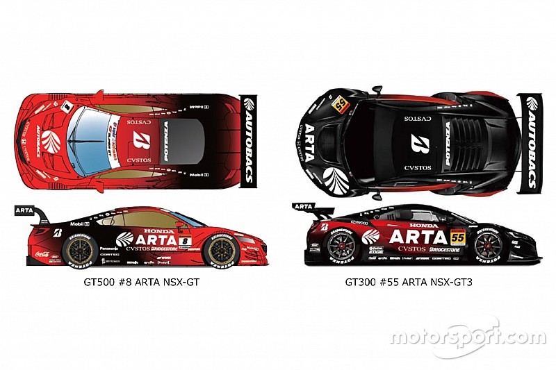 ARTA、「弾丸」コンセプトの新カラーリングを発表。55号車は黒ベースに