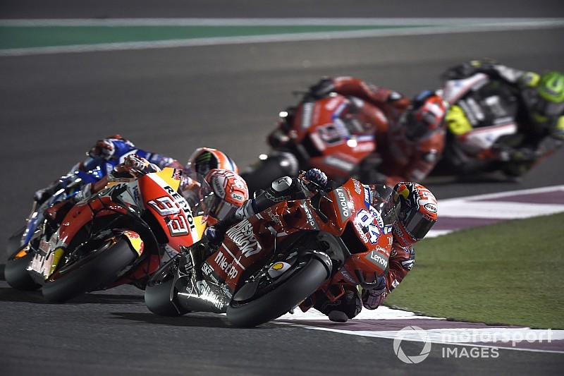 El semáforo del Gran Premio de Qatar de MotoGP