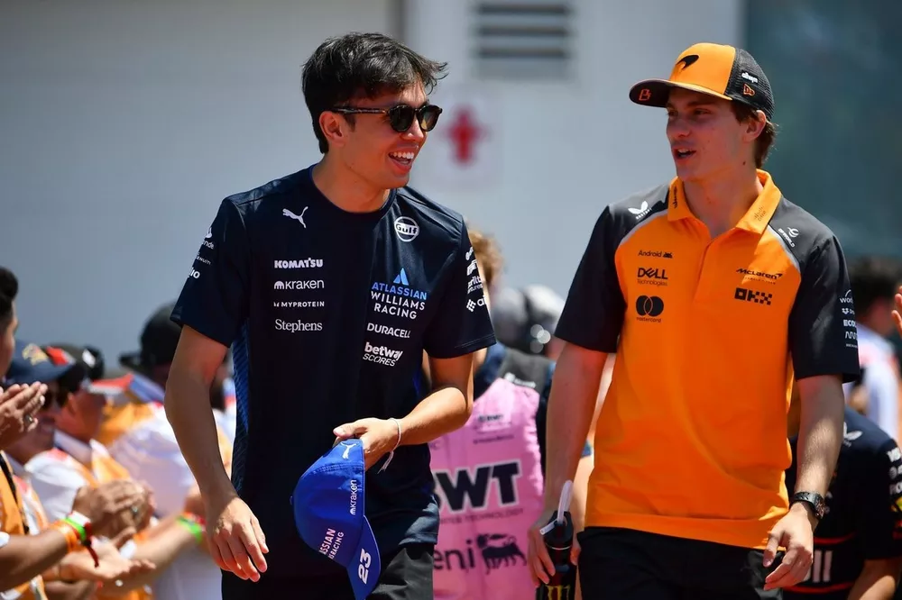 Oscar Piastri, McLaren, Alexander Albon, Williams