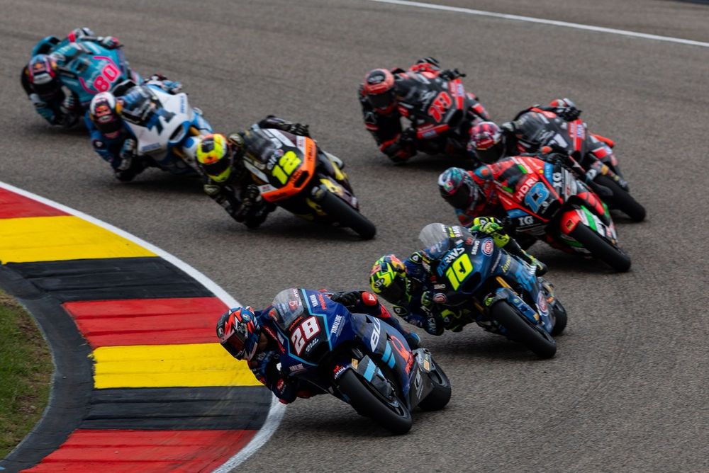 Izan Guevara, Pramac Yamaha Moto2, Diogo Moreira, Italtrans Racing Team, Celestino Vietti, SpeedUp Racing, Filip Salac, ELF Marc VDS Racing Team