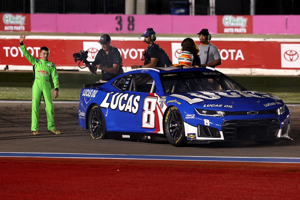 Brexton Busch Honors Father with Burnouts at NASCAR Tribute