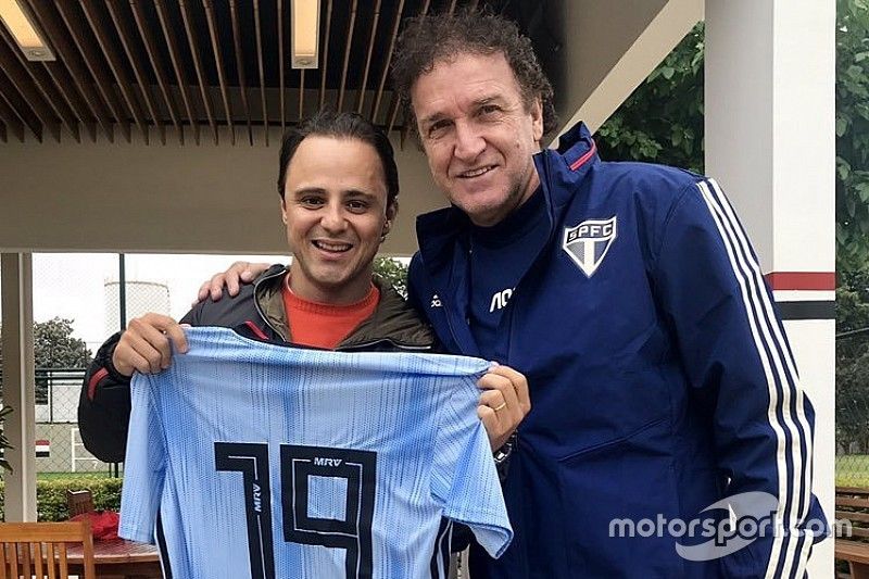 Felipe Massa e o t&eacute;cnico Cuca