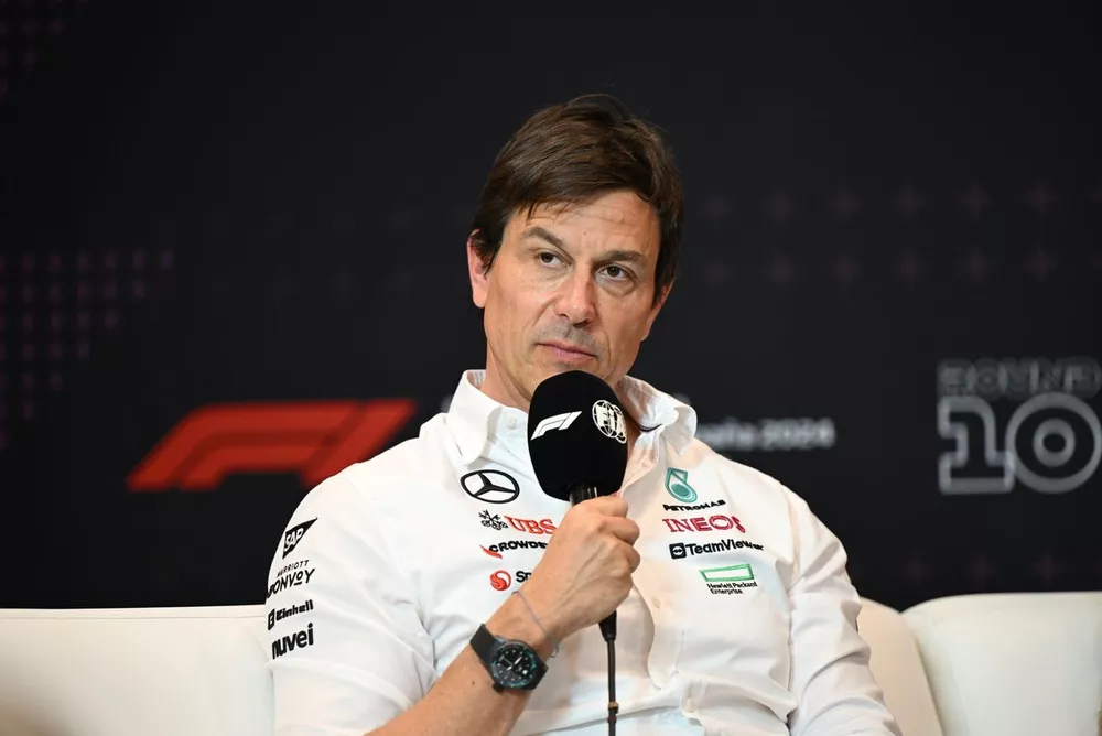 Toto Wolff, Team Principal, Mercedes-AMG F1 Team en conférence de presse
