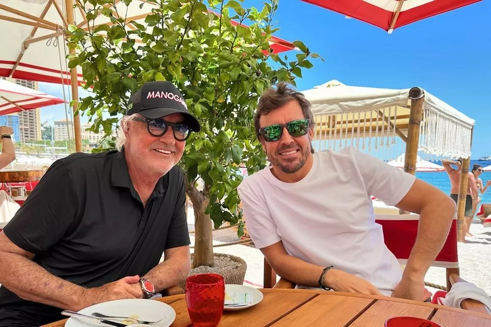 Fernando Alonso y Flavio Briatore