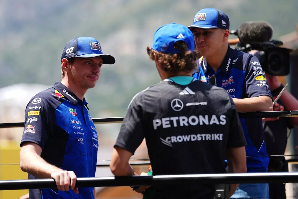 Andrea Kimi Antonelli, Mercedes, Max Verstappen, Red Bull Racing, Isack Hadjar, Red Bull Racing