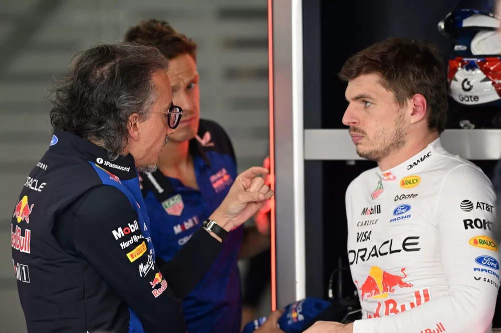 Max Verstappen, Red Bull Racing, Laurent Mekies, Red Bull Racing Team Principal